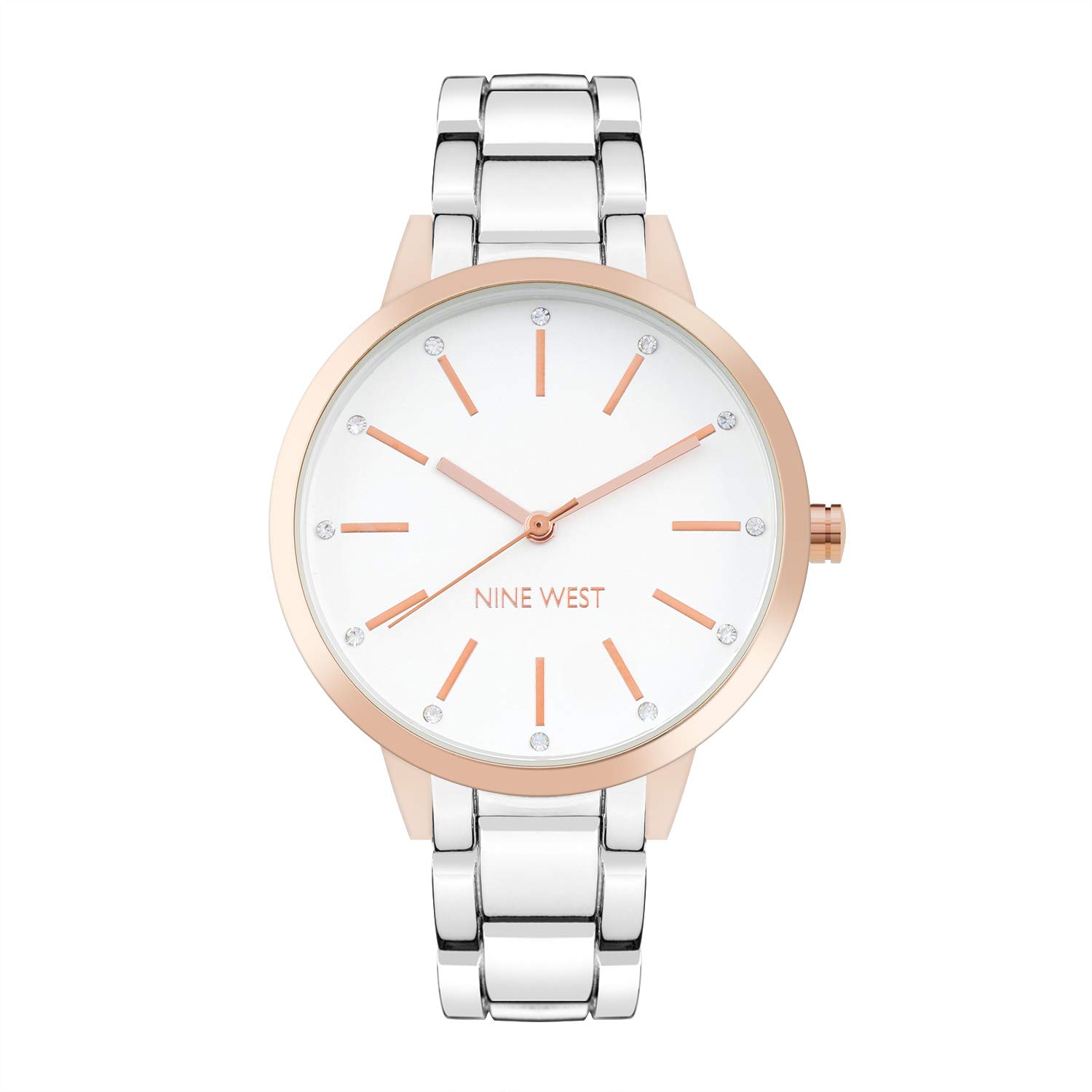 Nine West Analog White Dial Womens Watch-NW-2245SVRT (B07NRGLZT5) Amazon Price History, Amazon Price Tracker