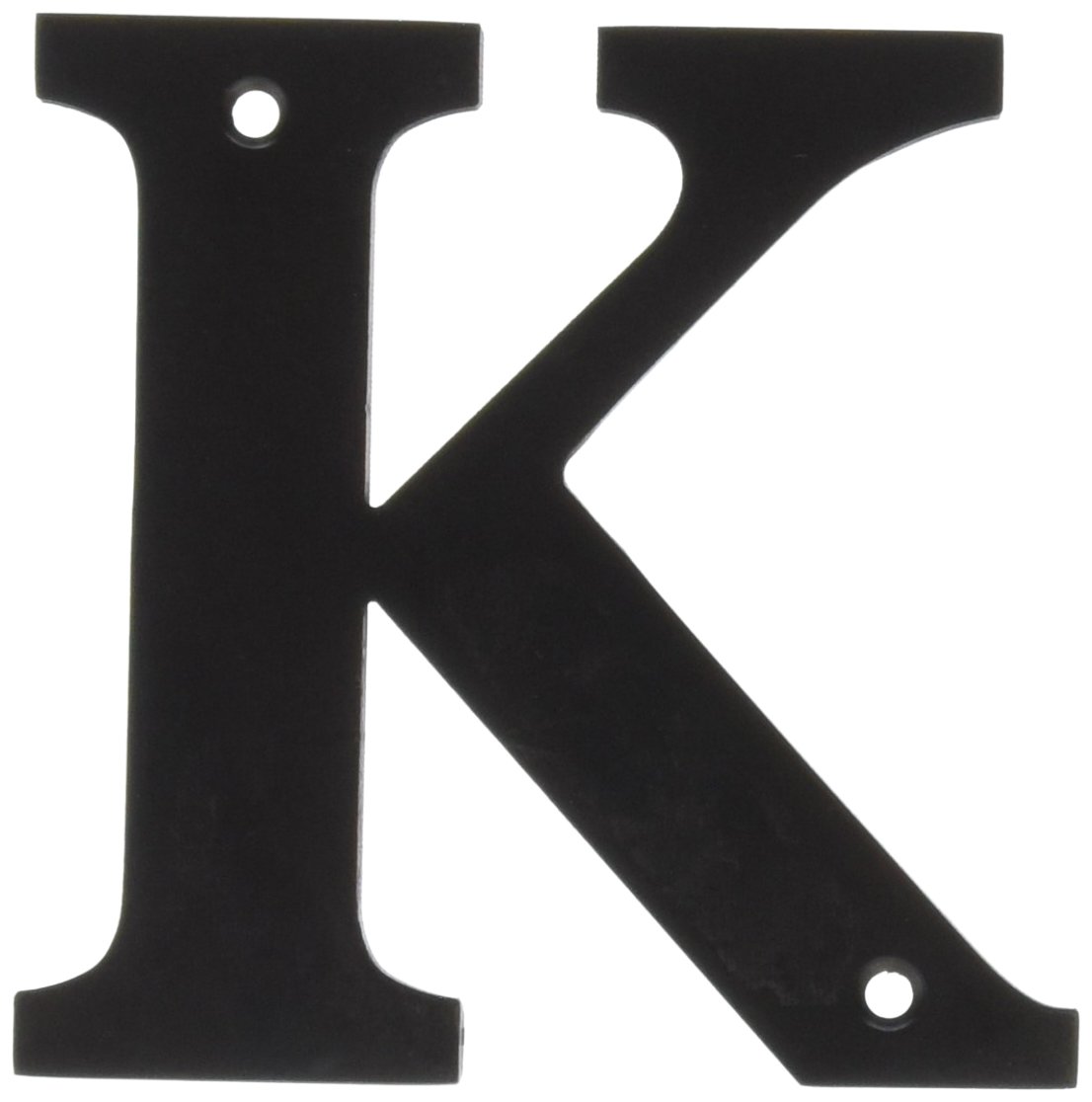 Plaque de maison résidentielle Deltana RL4K-10B avec lettre K 10,2 cm finition haut de gamme