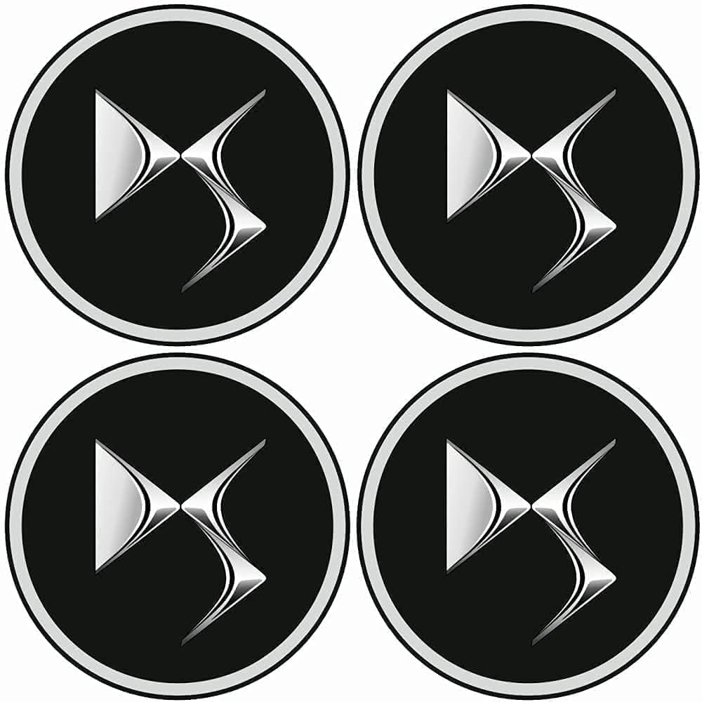 Grace's Tech Lot de 4 capuchons de moyeu compatibles DS 7 DS7 Crossback 2017-2022 60mm Enjoliveurs Jantes en Alliage Cache-moyeu Couverture Centrale de Roue pour Jantes Couverture Anti-poussière