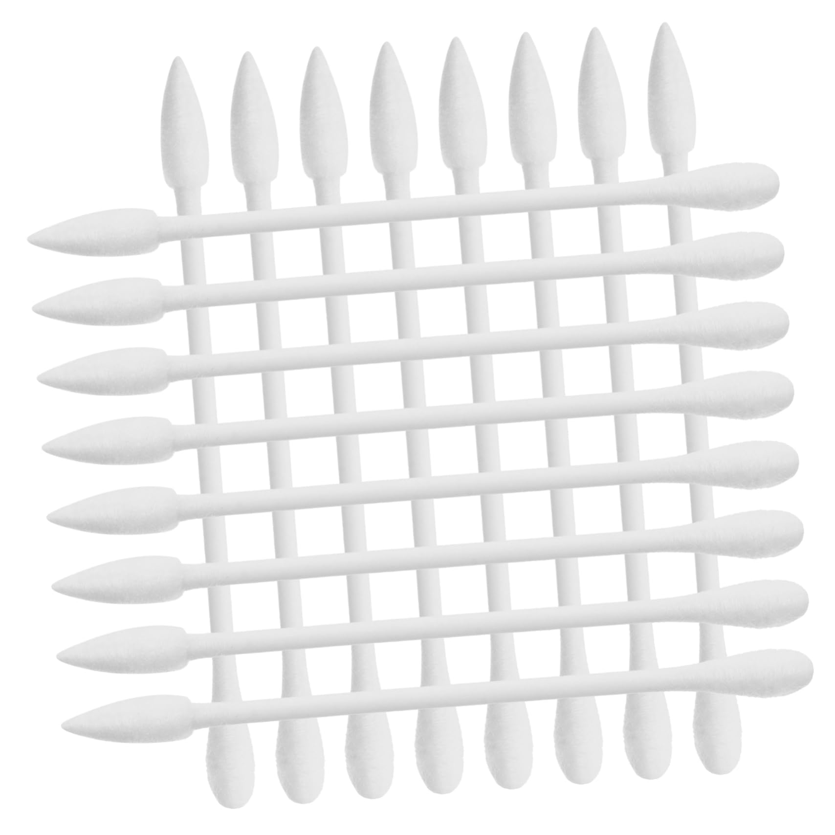 IWOWHERO Cotton Swabs 30 Pack Double Pointed Organic Cotton Buds for Ear Wax Cleaning Gentle Beauty Tools