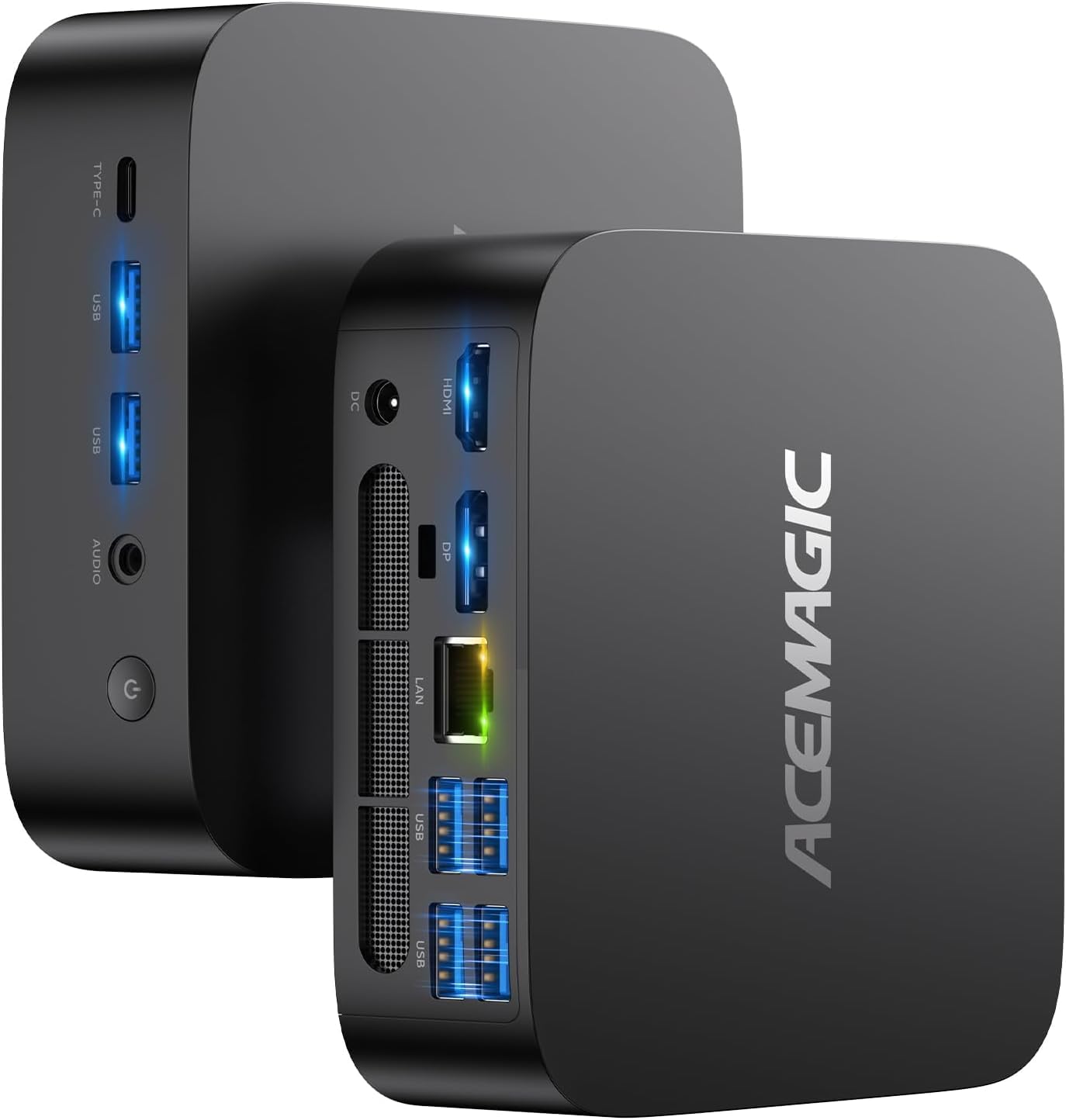 ACEMAGIC ミニPC Ryzen Embedded R2544搭載【16GB RAM / 512GB SSD 4TB拡張可】【長時間安定稼働3500U/4300Uより高速な処理性能】 小型PC 3画面出力 4K対応 Type-C/HDMI/DP Wi-Fi 5 BT4.2 有線LAN 静音設計 VESA対応 Windows11 Pro 業務・在宅ワーク
