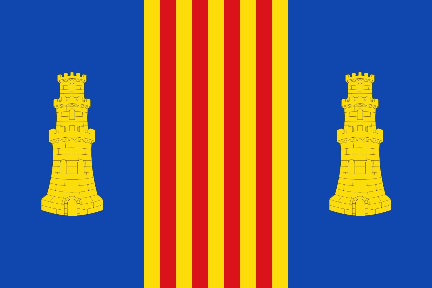 Drapeau XL Magallón Saragosse Espagne grand pavillon tissu