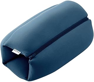 MOGU(モグ) ロールクッション 日本製 身体が求めるビーズクッション へたりにくい パウダービーズ使用 小型(約32x45x8cm) ミッドナイトブルー 手洗い可 背当て 腰当て シートクッション 昼寝枕 つなげる オフィス リビング 車 イス ベビーカー