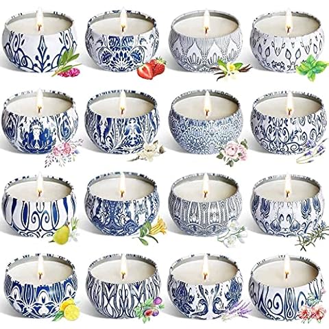 Set of 16 Small Scented Candles Cover