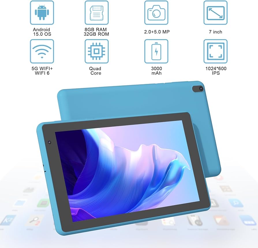 COOPERS Androidタブレット 7インチ Amazon.com : COOPERS Tablet Android 15 Tablets 7 inch, 8GB RAM