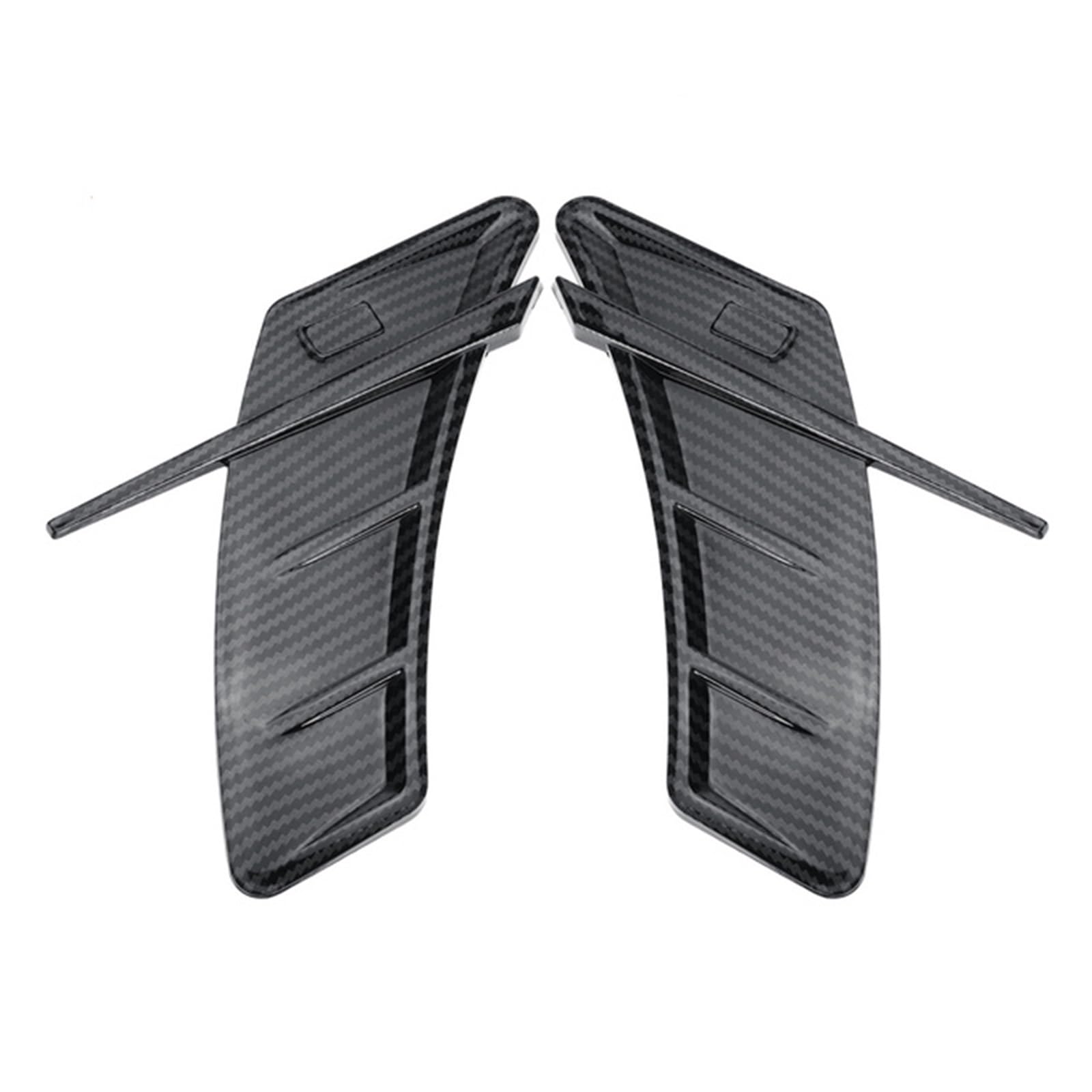 Decorazione Laterale Parafango Misura per Audi A3 A4 A5 A6 A7 A8 Q3 Q5 Q7 RS5 RS6 RS7 S3 S4 S5 Car Air Flow Wing Vent Trim Side Fender Sticker d'Aria Presa d'Aria(Glossy Black)