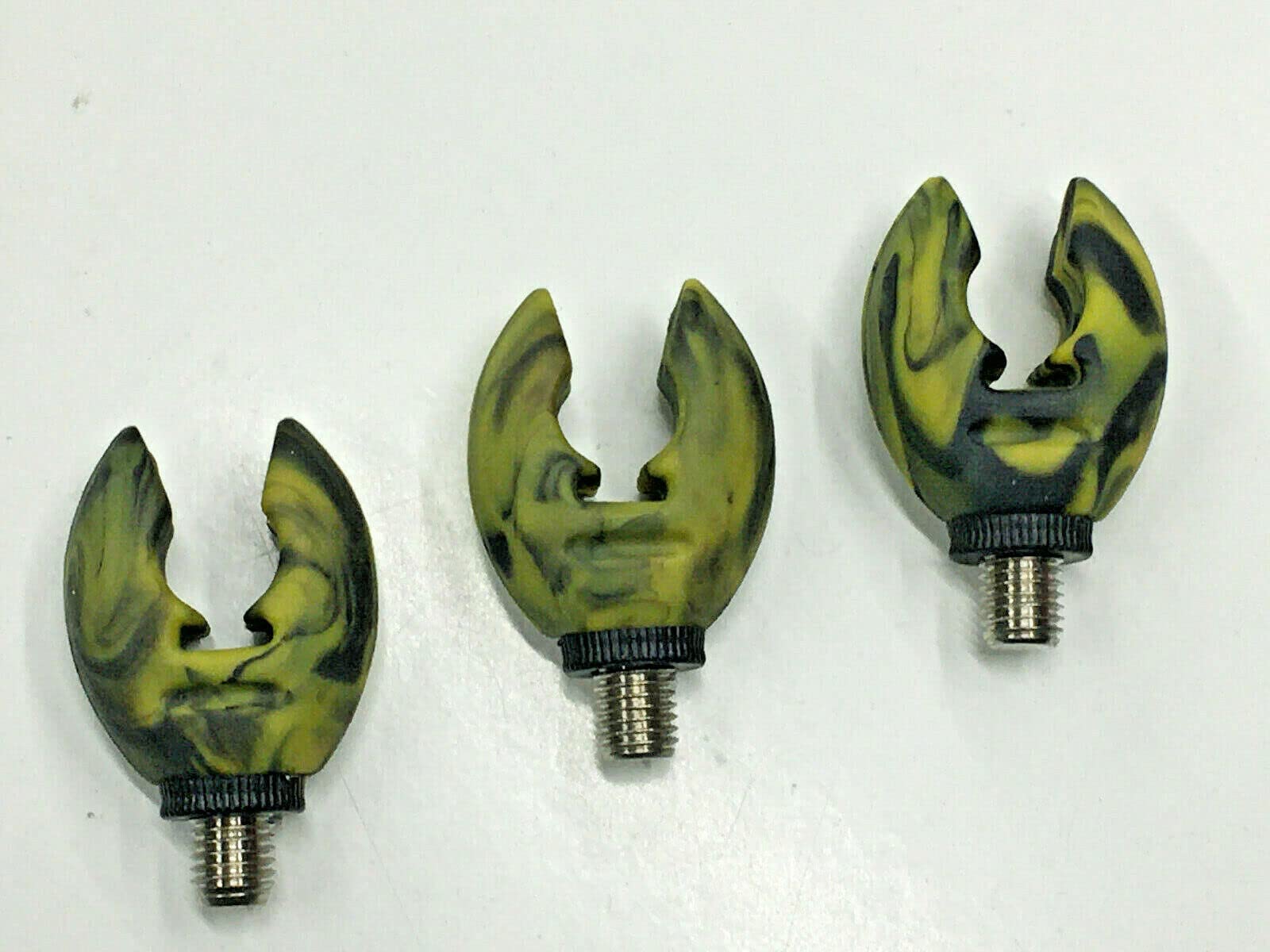 Tmc Silver 3 X Camo Fishing Rod Butt Grips/Rests. Flexible. Carp And Coarse Fishing. Rod Rests