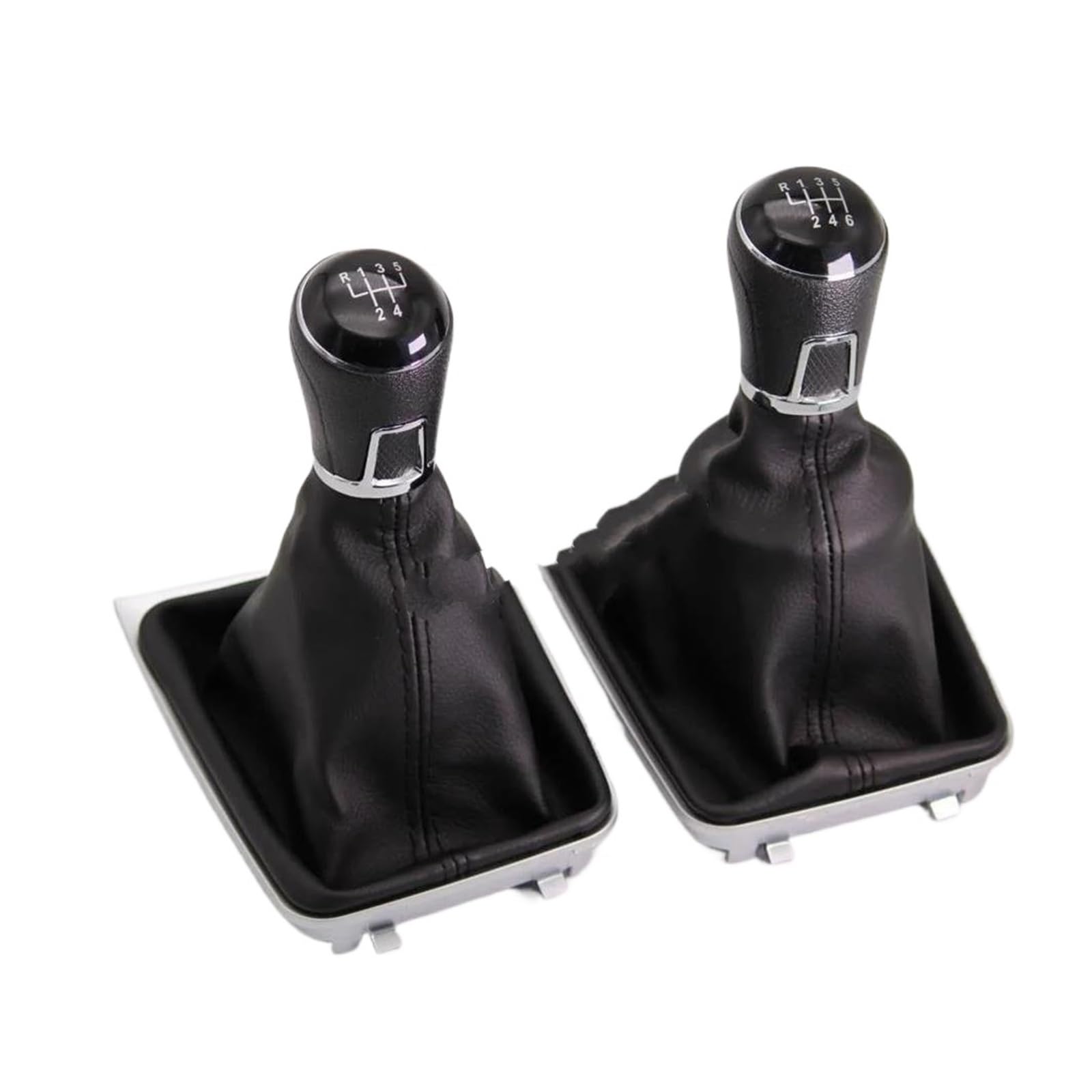 Pomo Palanca Cambios para VW para Golf 7 para A7 MK7 para GTI para GTD 2013 2014 2015 2016 2017 2018 5 6 Perilla Cambio Nivel Palanca Cambios Velocidad con Bota Cuero Pomo Cambio Velocidades (Color :