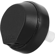 Hearing Aid Earbud Head, Plastic Rod with Soft Silicone Tip, Replacement Spare Part for Hearing Aid DIY Repair Maintenance Black