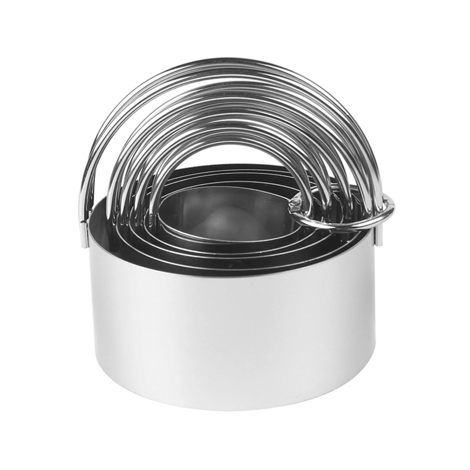 Emporte-pièce rond, carré, étoile, fleur, cœur, en acier inoxydable, for biscuits, anneau de mousse, moule à biscuits, accessoire de pâtisserie DIY(Full series-9 sets)