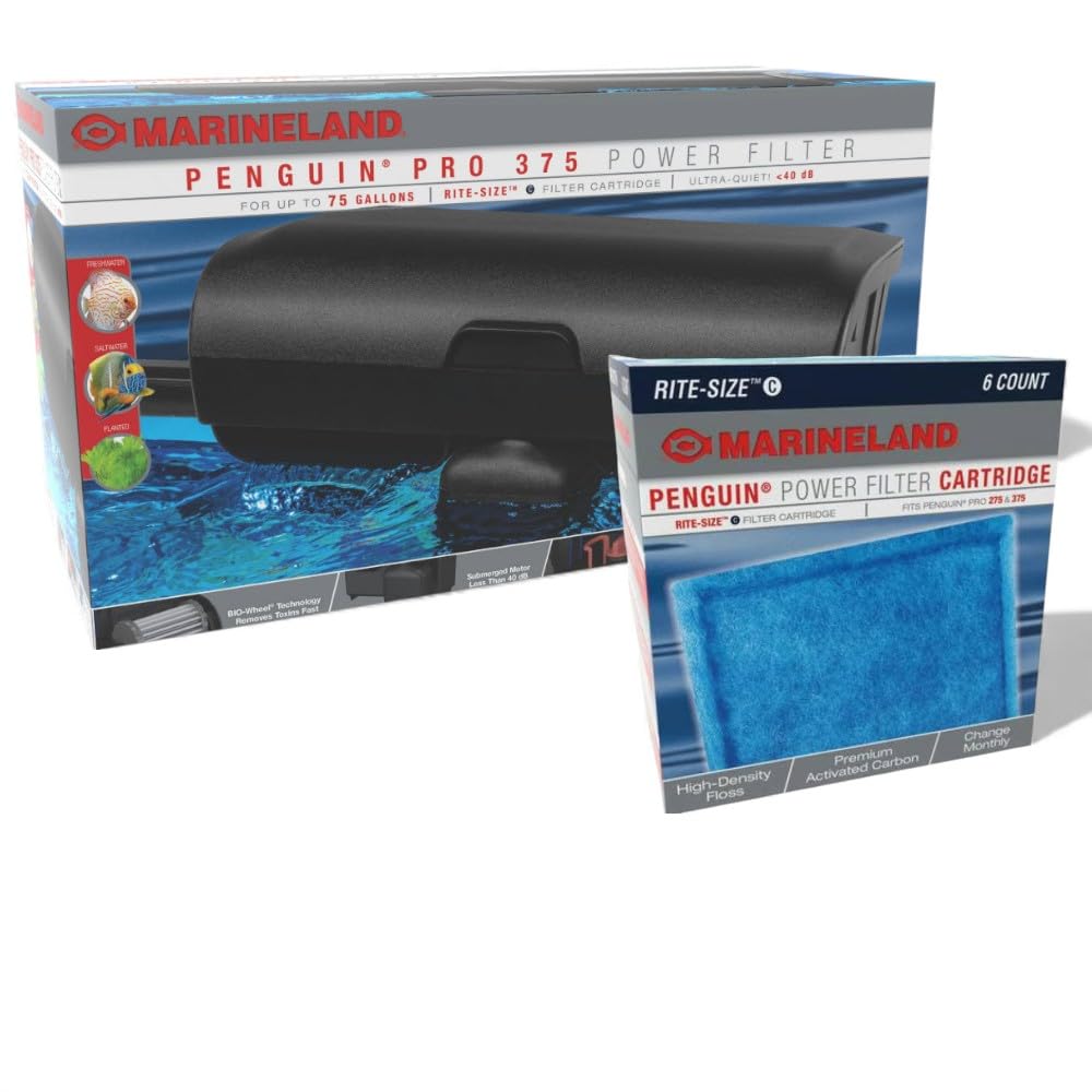 Amazon.com : MarineLand Penguin Pro 375 Filter Bundle | Penguin