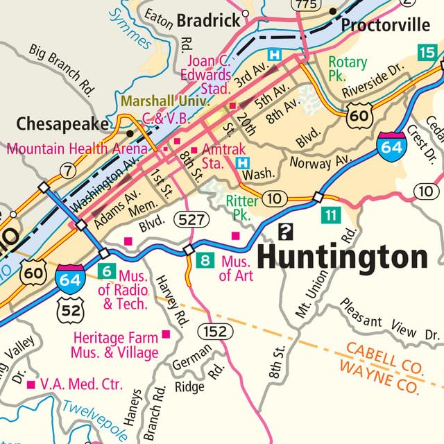 Rand McNally Easy to Fold: West Virginia Laminated Map - Image 6