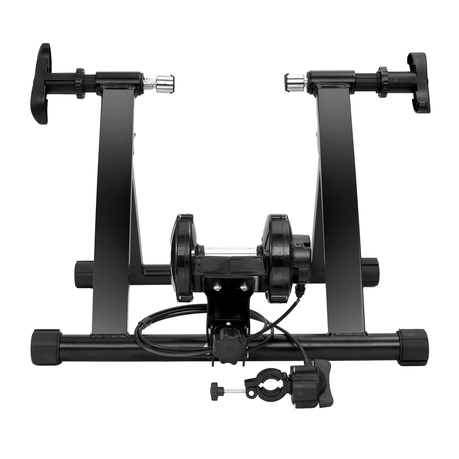 VEVOR Support d'Entraînement pour Vélo, Entraîneur de Vélo Magnétique Stationnaire pour Roues de 66-74 cm, 8 Réglages de Résistance, Moteur à Faible Bruit, Levier à Dégagement Rapide, pour Intérieur