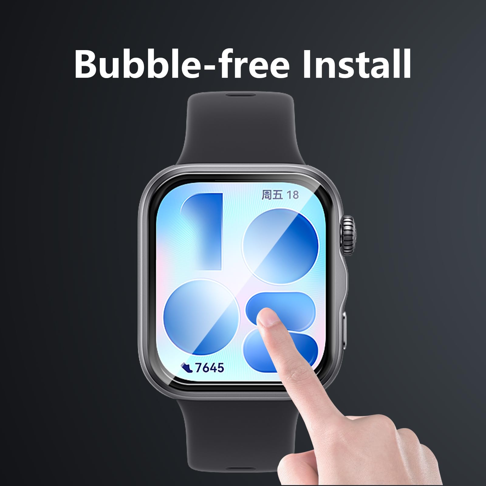 Osłona na wyświetlacz do Huawei Watch Fit 5, 4 sztuki przezroczysta ochronna, antyrysunkowa elastyczna folia, miękka przezroczysta HD TPU bez bąbelków