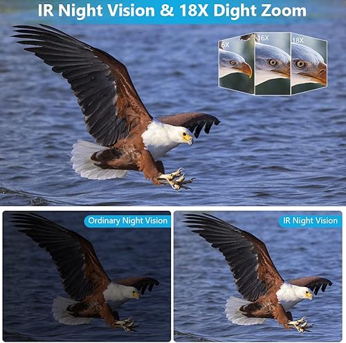 Miniatura 2 de SEREE TECH Videocámara de cámara de video 4K 48MP 60FPS 18X IR visión nocturna Cámara de 30 HD pantalla táctil para YouTube con 2 baterías