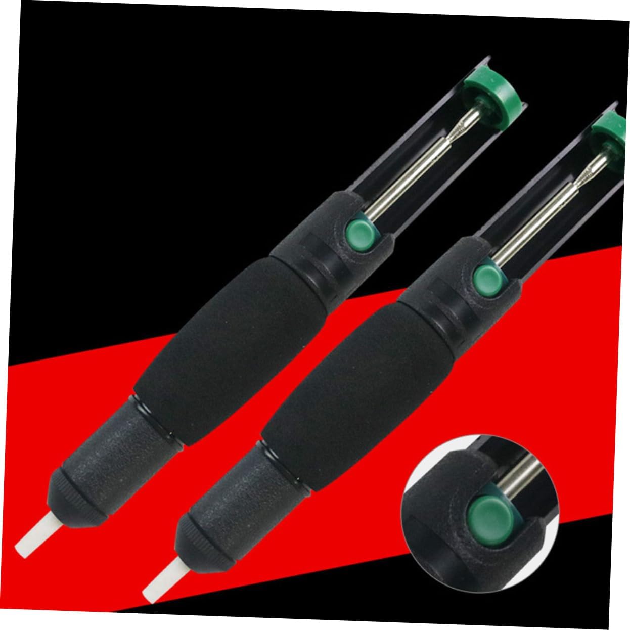 Manual Solder Removal Tool Strong Suction Vacuum Pump Black Solder Sucker for Desoldering