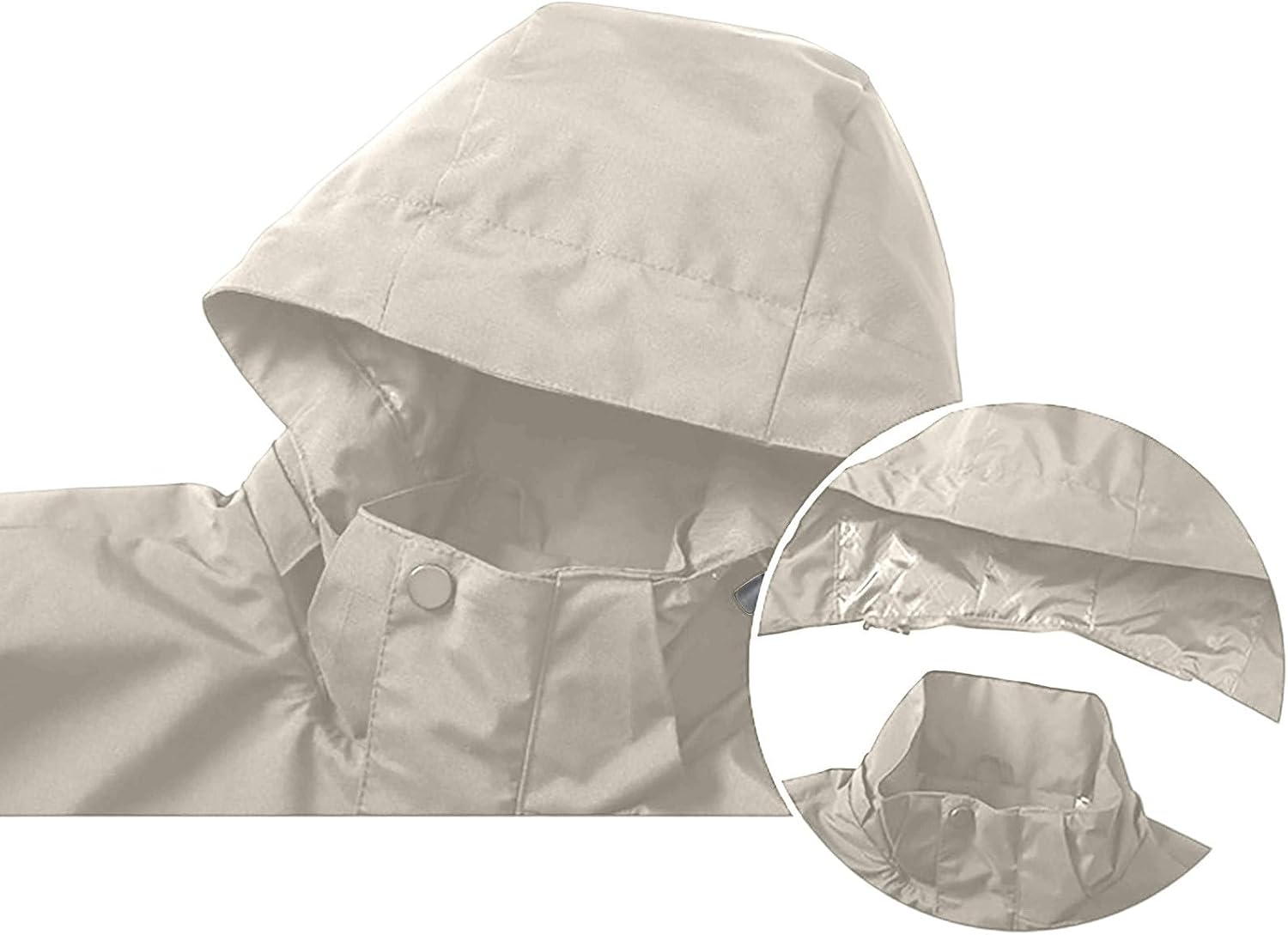 Outdoor Hooded Windbreaker for Men and Women Lightweight Zip Up Spring Summer Shell Jacket Solid Color Multi-Pack