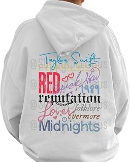 Taylor Albums Hoodie, Taylor Merch, Taylor Eras Tour, Midnights Merch, Taylor Gifts, Taylor Shirt, Taylor's Version (Back Print, S)