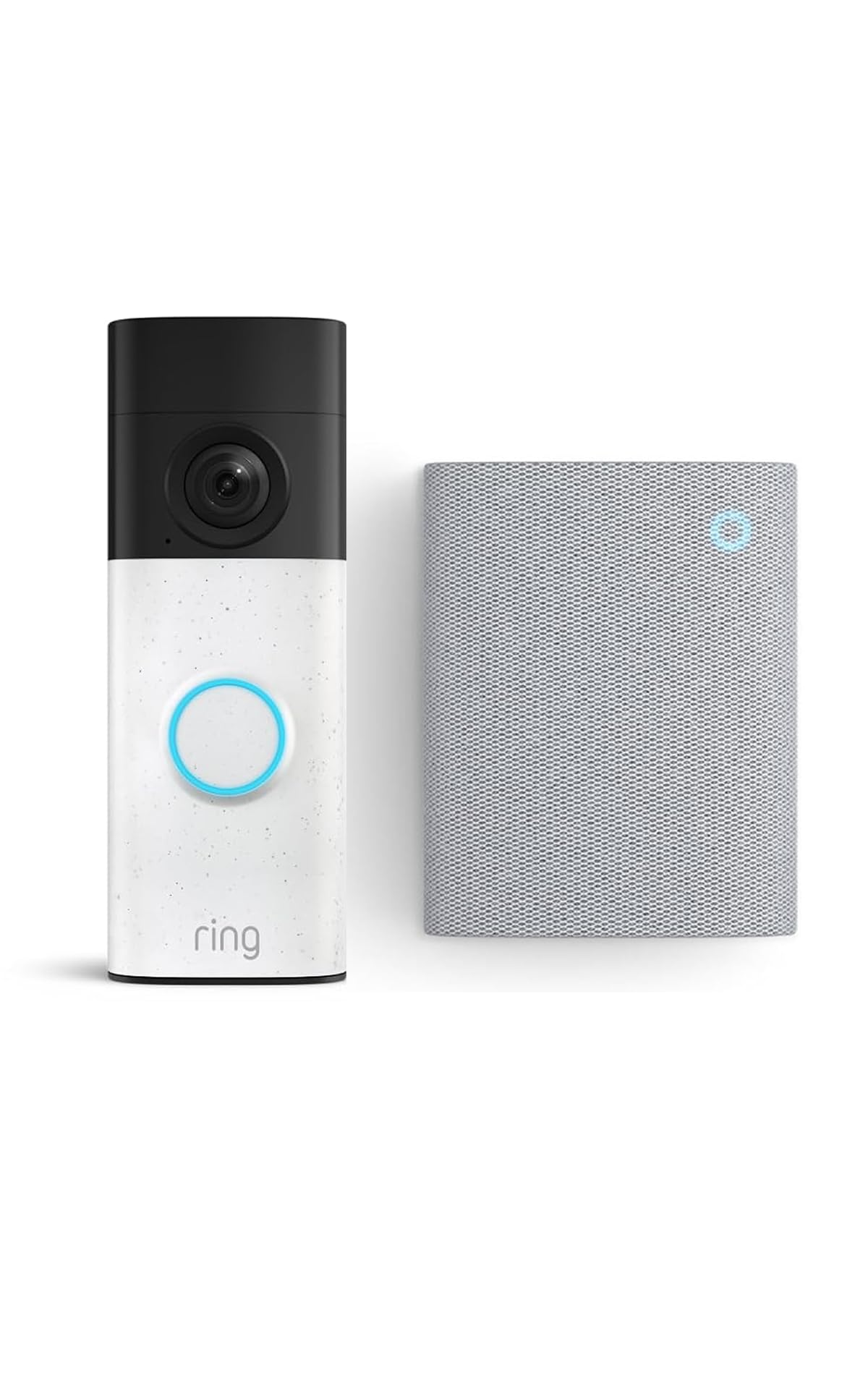 Ring Battery Video Doorbell (neueste Gen.) + Chime (3. Gen.) | Videotürklingel-Kamera mit Retinal 2K, optimierter Zoom (bis zu 6x) | Eingebauter Akku | 30 Tage Gratiszeitraum für Ring-Abonnement