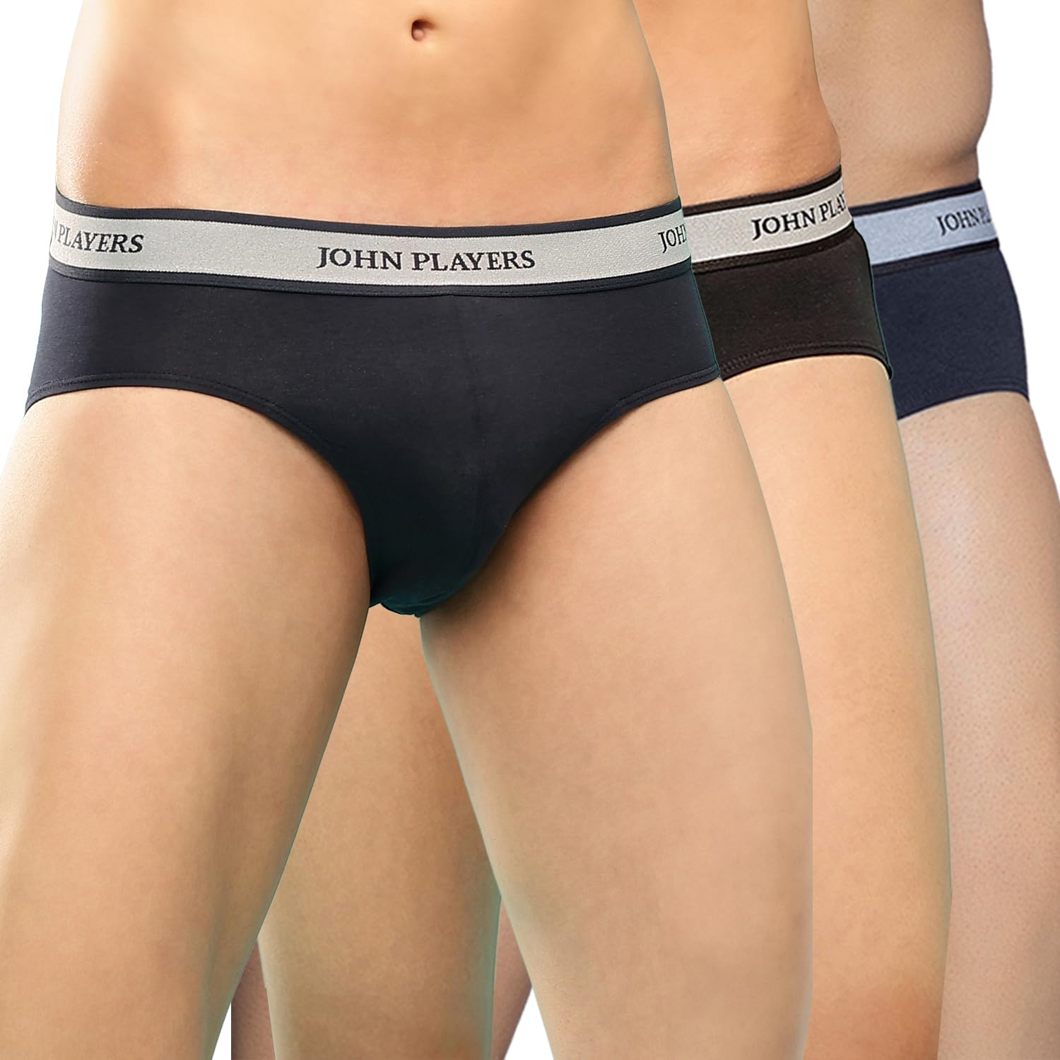 john players Pack of 3 Classic Cotton Men's Underwear Brief in Multicolor-picture-41