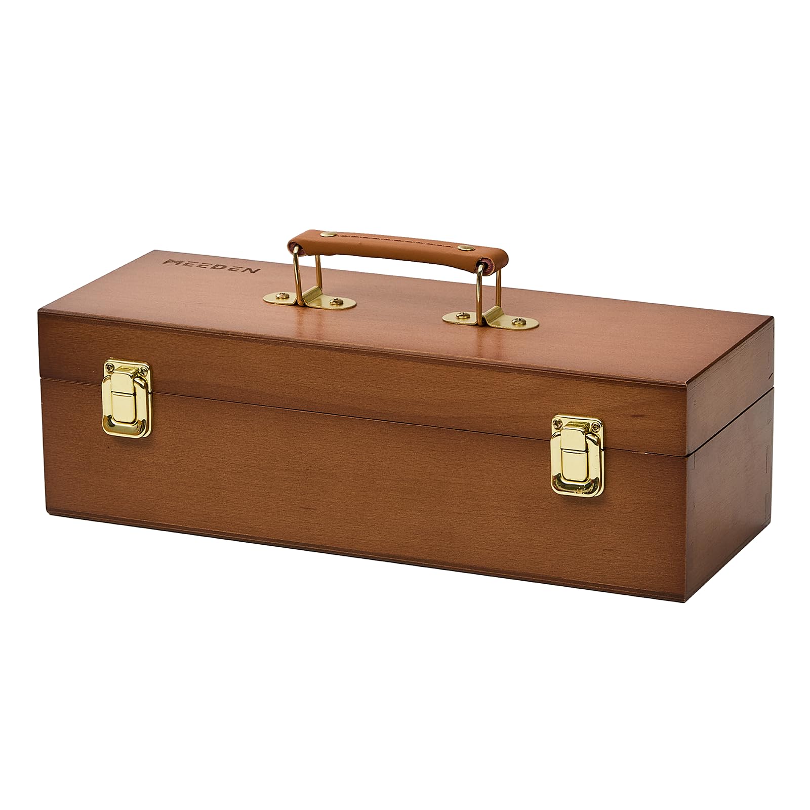 MEEDEN Wooden Art Tool Storage Box: Portable Art Supplies Organizer Case