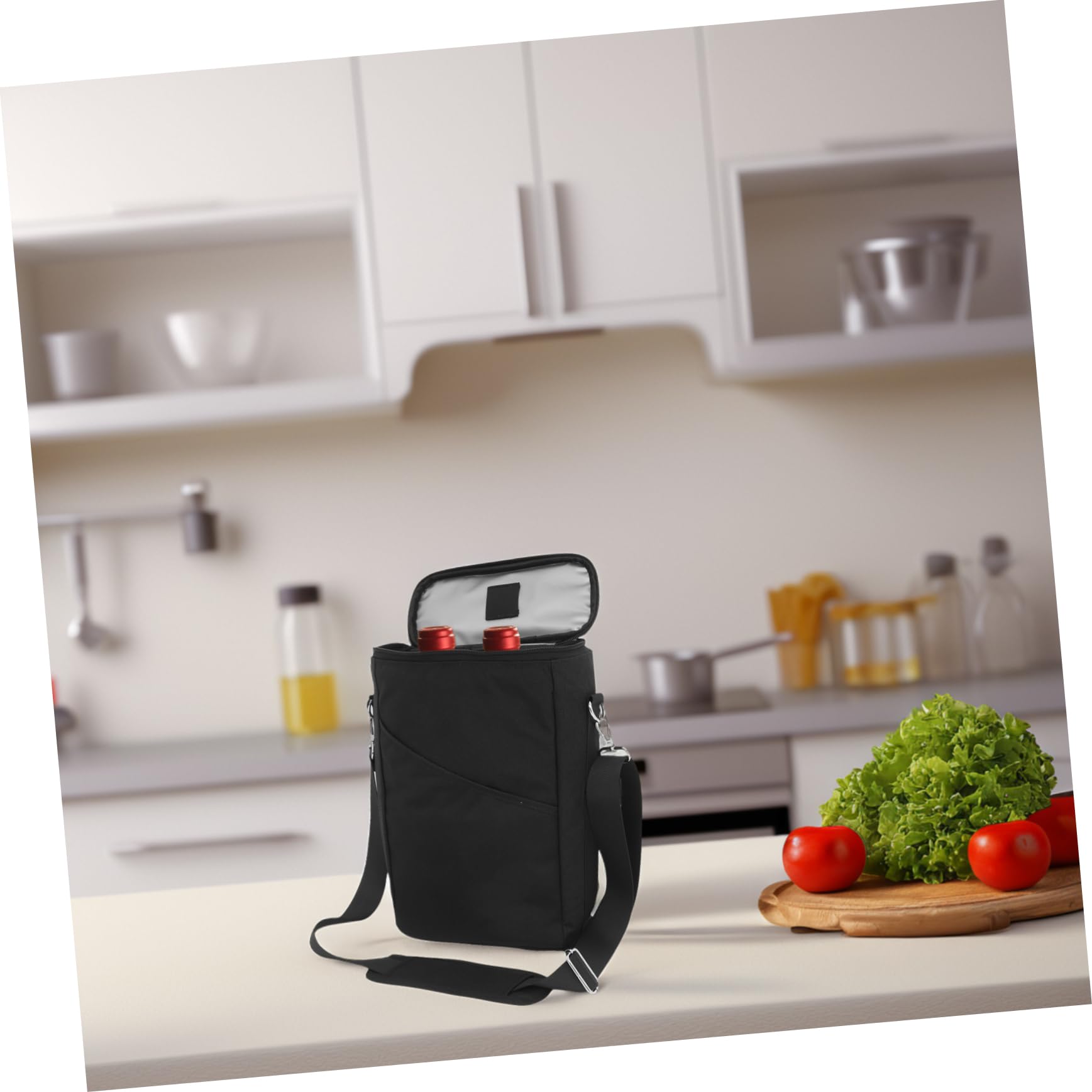 Bolsa Enfriadora De Vino Para Viajes Portabotellas Hermético Con Correa Ajustable Bolsa Térmica Para Almacenamiento De Copas De Vino
