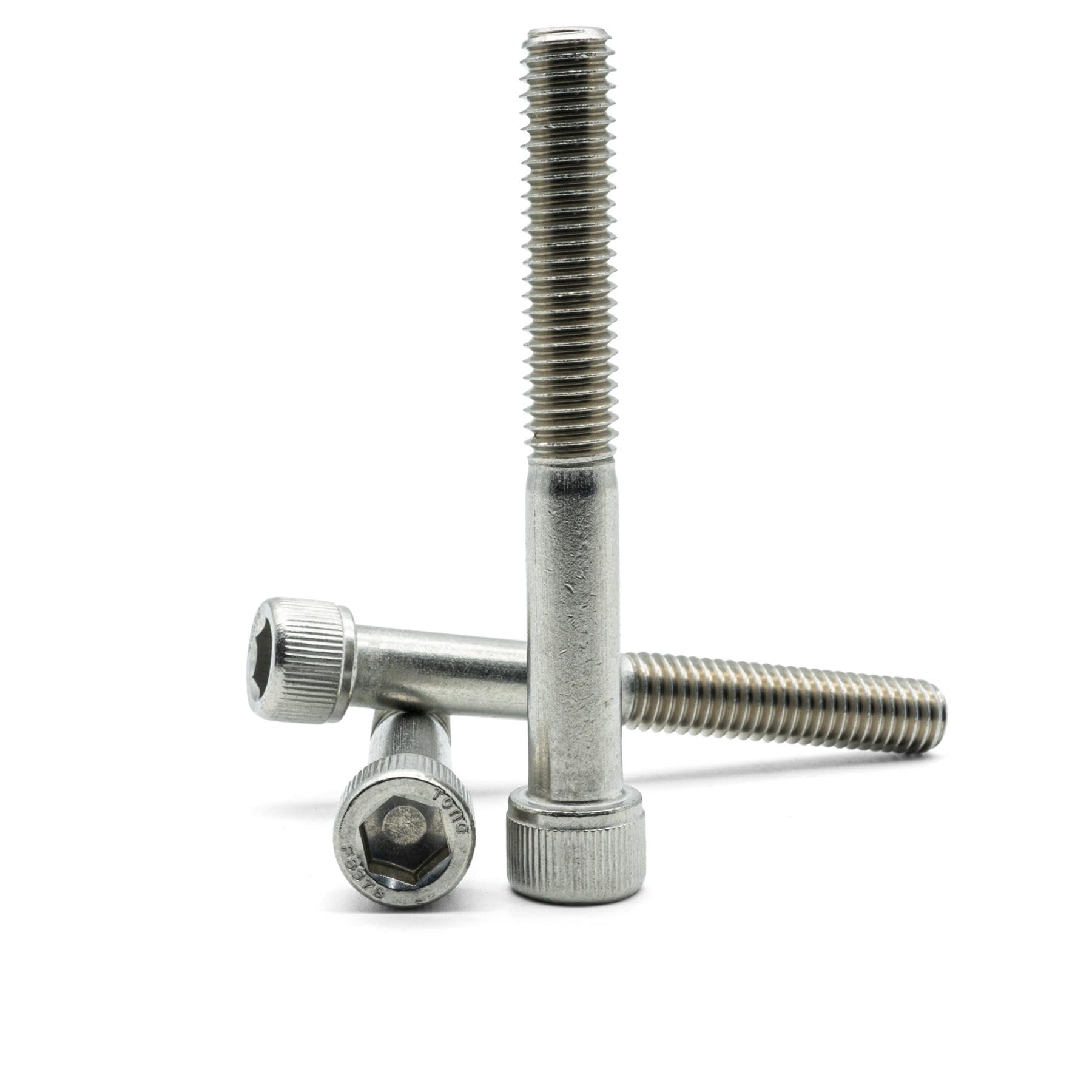 Hippo Hardware (5/16" X 2.1/4") UNC Cap Screws Allen Key Hexagon Socket Head Harley Imperial Bolts A2 Stainless Steel (Pack of 50)