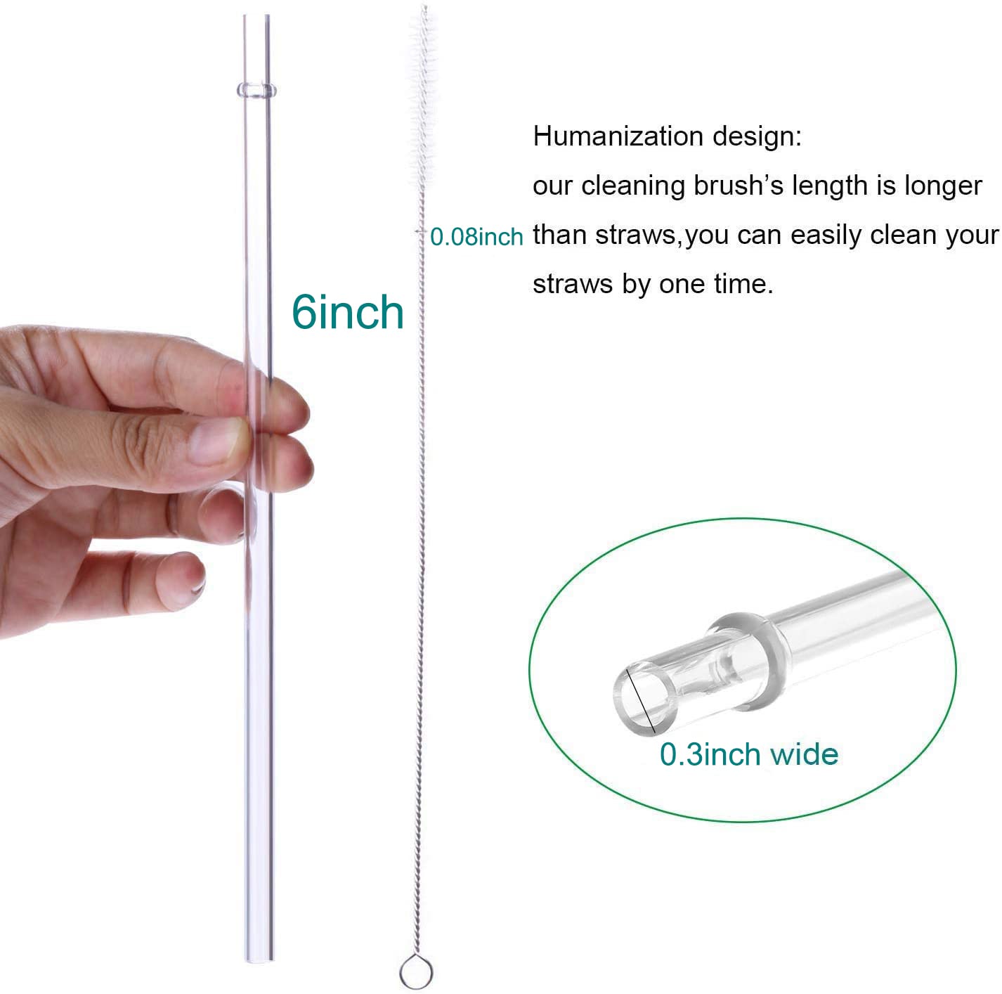 Dakoufish Disposable Drinking Straws