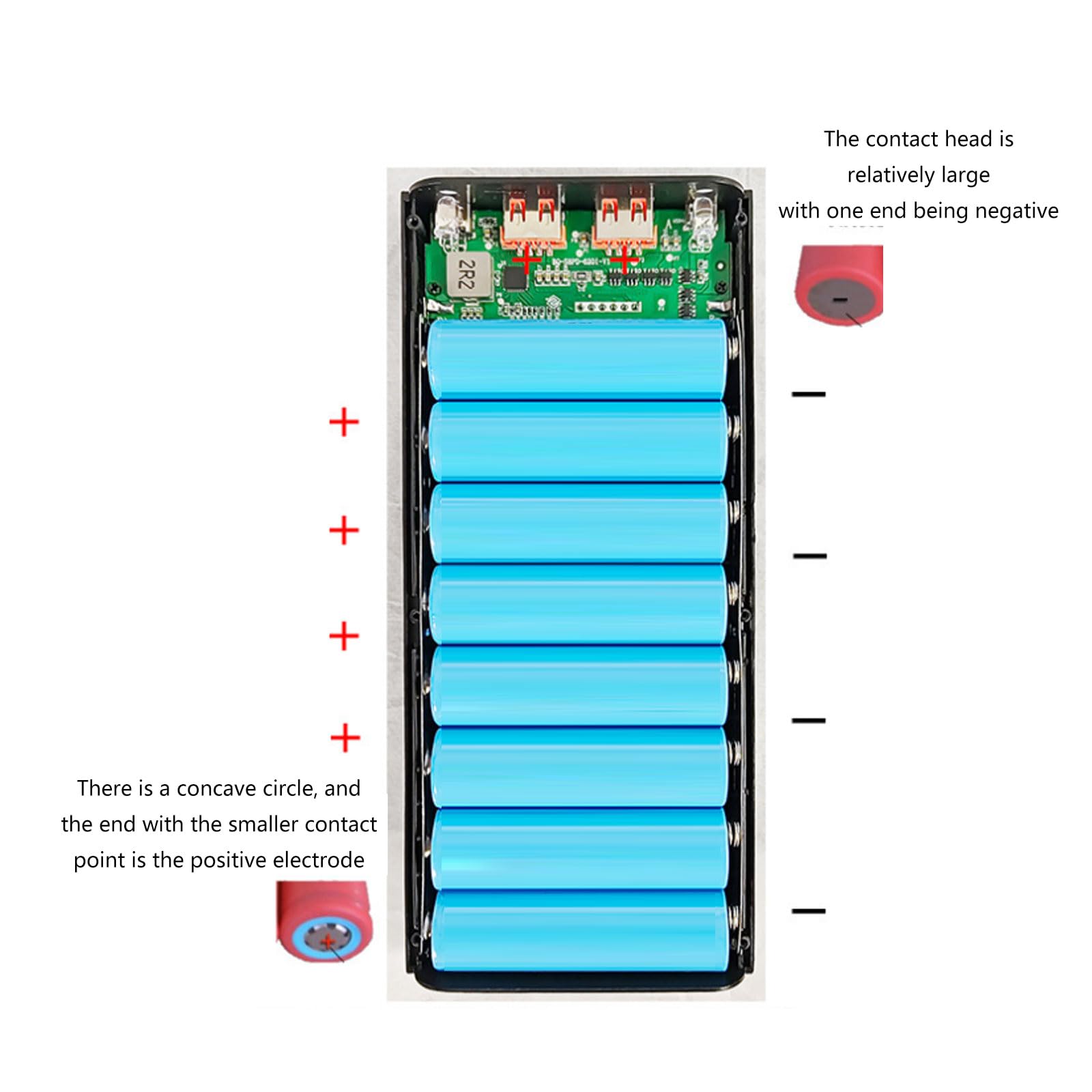 Amazon | ポータブル 18650 バッテリー収納ボックス電源ボックス急速