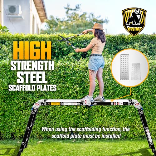 Ladder-Bryner-7-in-1-Multi-Purpose-Ladder-Aluminium-Extension-Ladder-12Ft-Folding-Adjustable-Telescoping-Step-Ladder-Heavy-Duty-Ladders-Meet-SGS-EN-131-Standard-330lbs