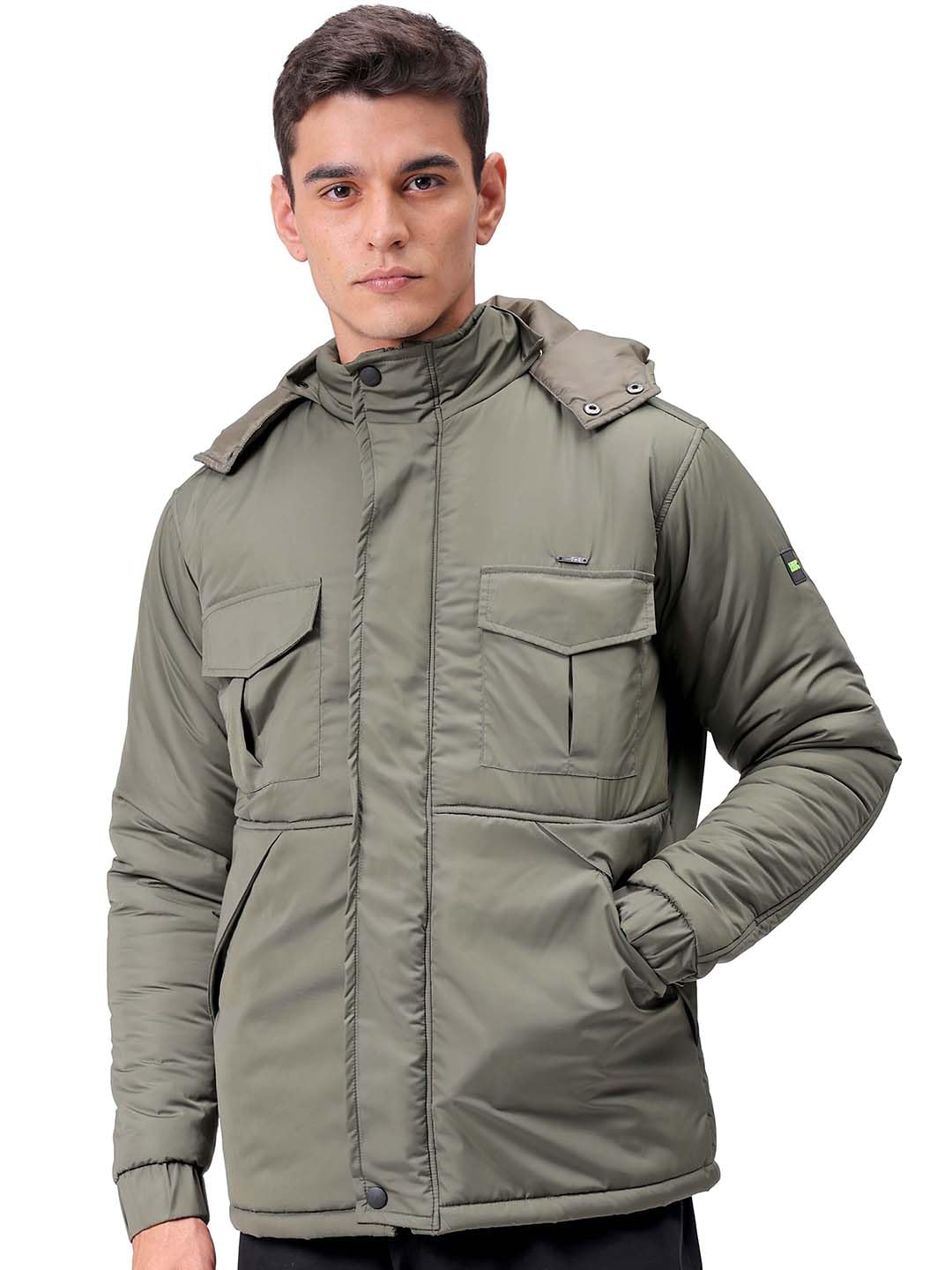 the indian garage co Men's Polyester Regular Puffer Jacket-picture-25