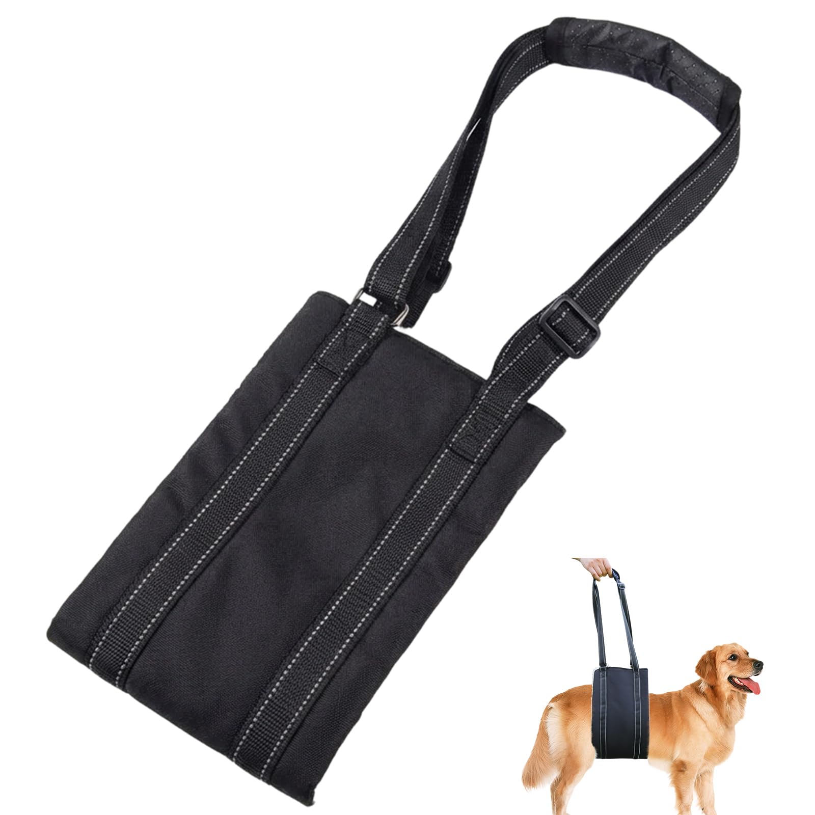 GYTFOG Dog Lifting Harness, Dog Carry Sling for Mobility Support, Assistance Dog Harness for Elderly and Injured Pets, Dog Support Harness for Back Legs, 74x19 Cm