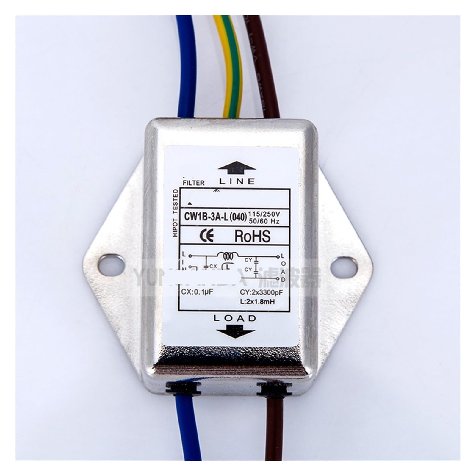 Filtre de ligne CA monophasé 220v anti-interférence CW1B 6A