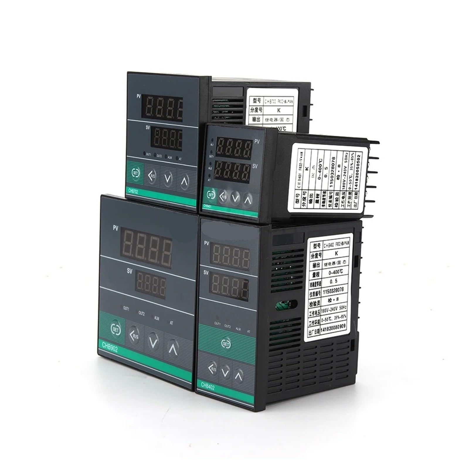 Relè SSR a doppia uscita PID AC220V Regolatore di temperatura Termostato Regolatore digitale CHB402 CHB401 CHB702 CHB902 MV AN Universale(CHB401 Relay output)