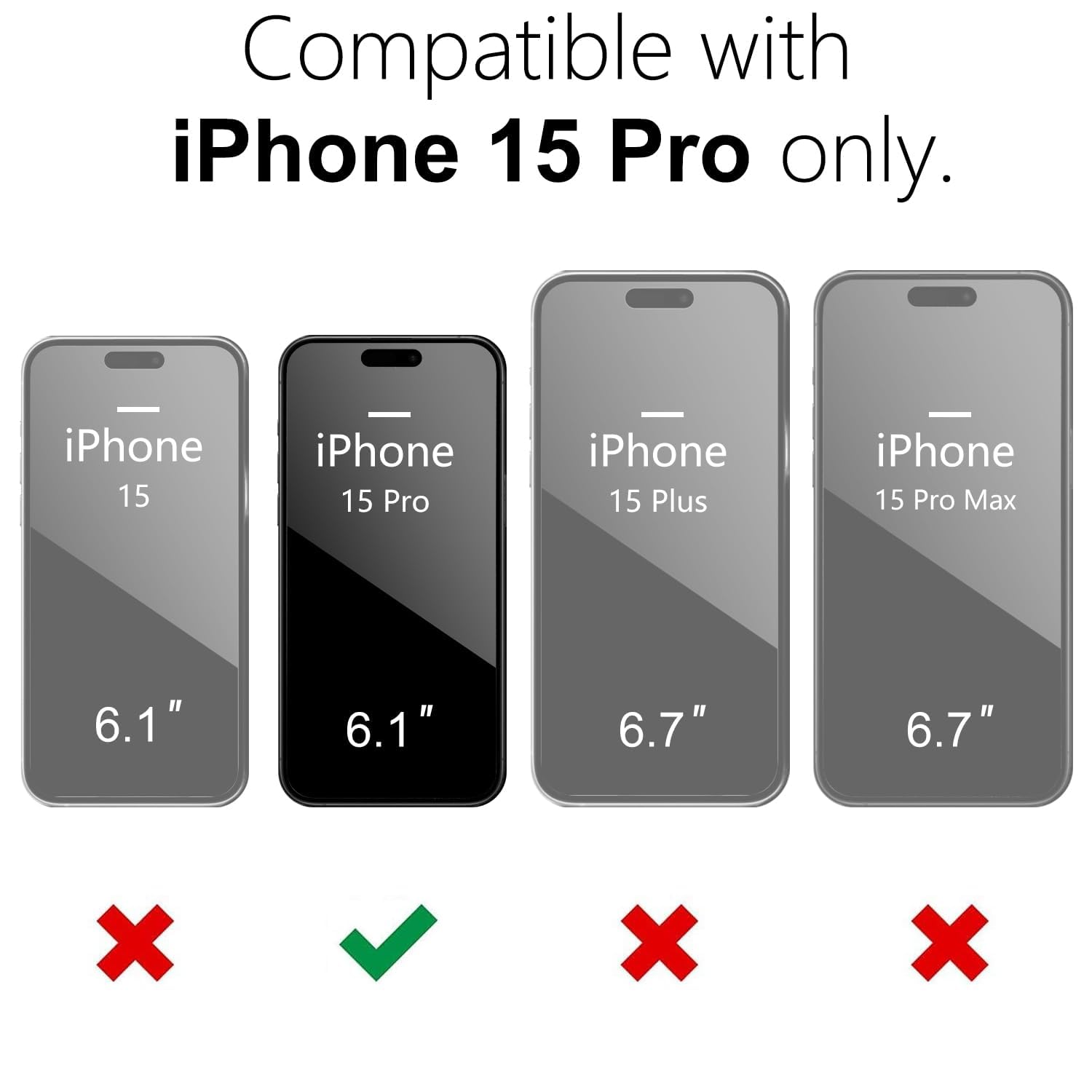 oakxco Funda magnética transparente para iPhone 15 Pro, compatible con carga Magsafe, funda protectora delgada para 15 Pro, a prueba de golpes, silicona suave TPU y policarbonato duro, arena rosa