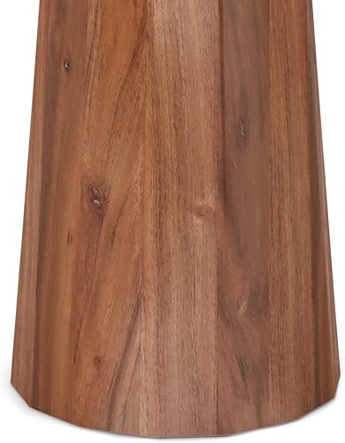 Miniatura 5 de SIMPLIHOME Dayton - Mesa decorativa redonda de madera maciza de mango de 13 pulgadas de ancho en coñac claro, totalmente montada, para sala de estar