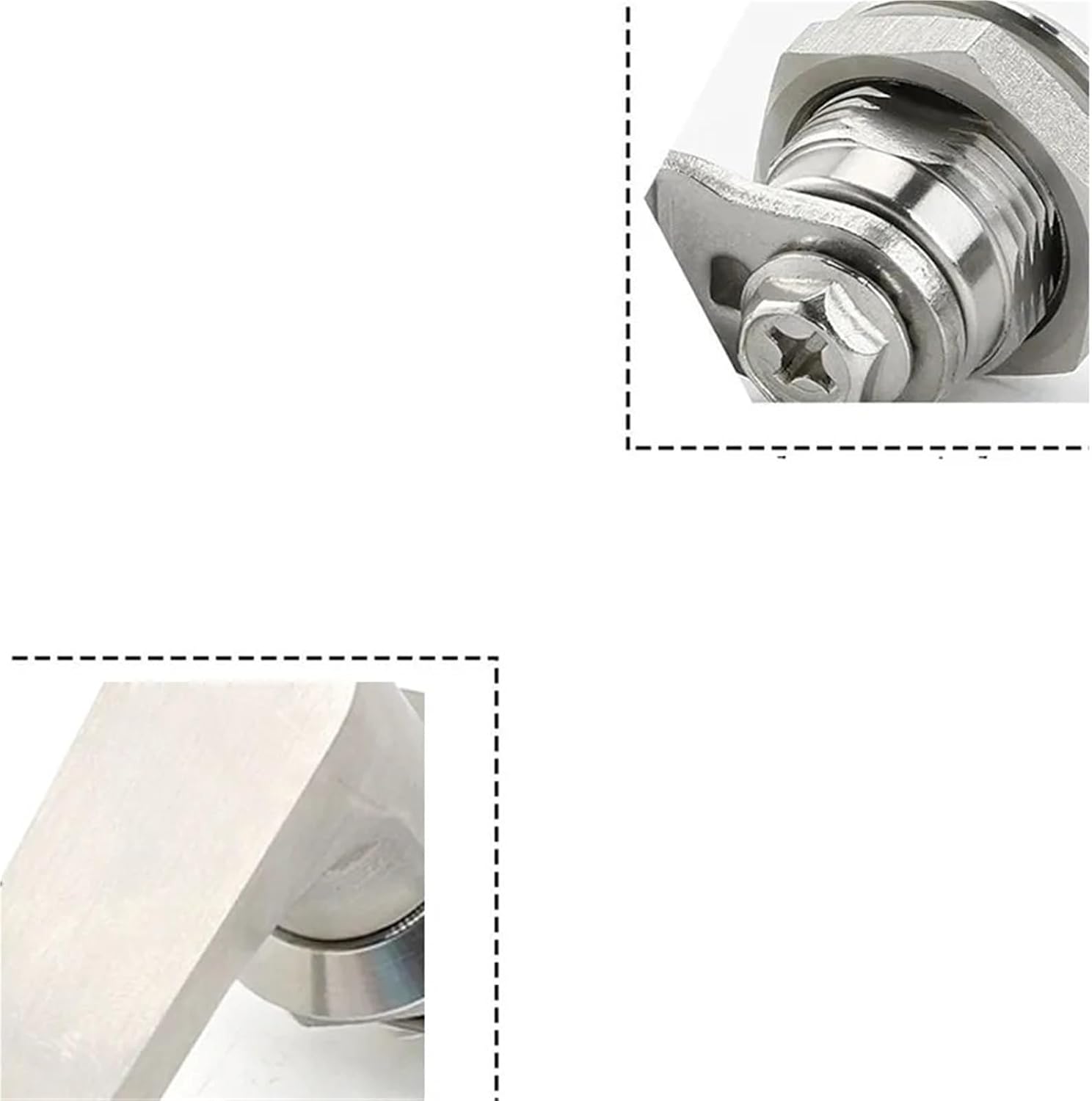 304 Material Stainless Steel L-Shaped Handle Lock MS324 Industrial Cabinet Door Lock Electric Cabinet Lock 1Pcs