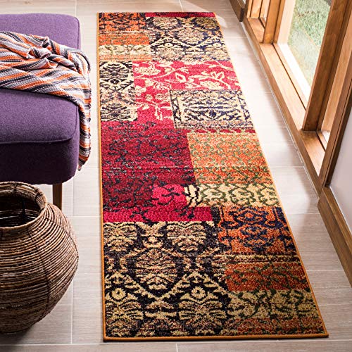 Safavieh Monaco Collection 5'1" X 7'7" Multi Mnc211F Boho Patchwork Non-Shedding Living Room Bedroom Area Rug #TOP1