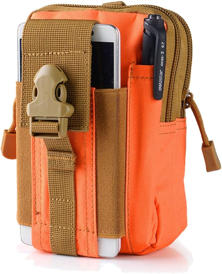 Tactical Waist Belt Bag | Universal Outdoor EDC Military Holster Wallet Pouch Phone Case Gadget Pocket for iPhone X 8 7 6 6s Plus Samsung Galaxy S8 S7 S6 S5 S4 S3 Note 8 5 4 3 2 LG HTC