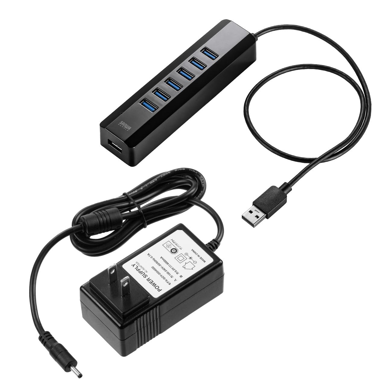 ☆送料無料 サンワダイレクト USB3.0ハブ セルフパワ UB070BK 73 Amazon | サンワダイレクト USB3.0 ハブ 電源付き セルフパワー