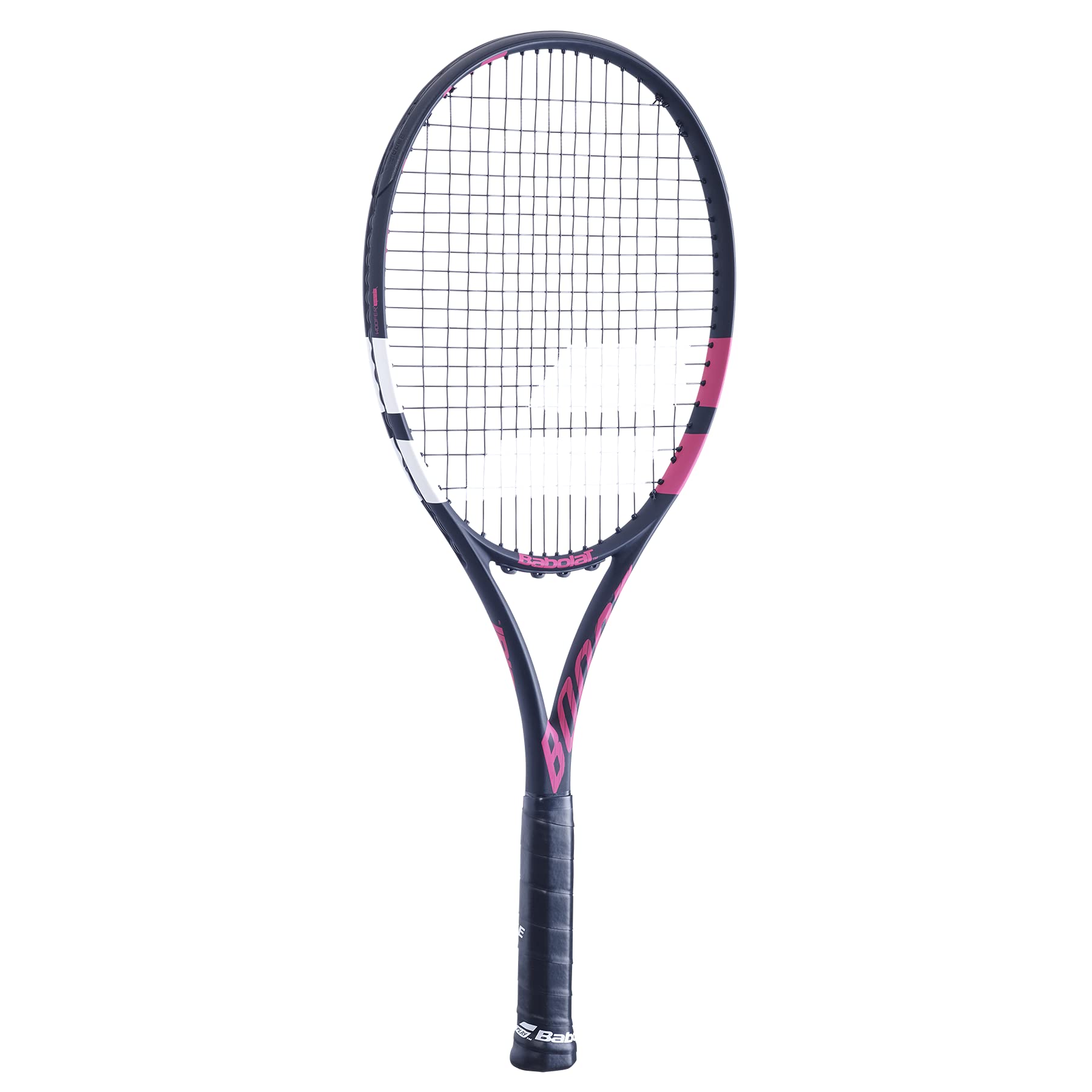 Babolat Boost Aero damska rakieta tenisowa dla dorosłych, sznurki, rozmiar 2, czarna/różowa/biała