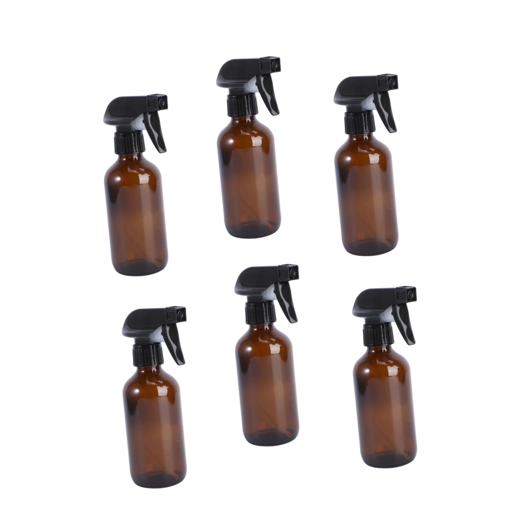 6 Stück Teiliges Braune Glas sprühflaschen Wiederbefüllbar Langlebige Sprayer für Flüssigkeiten Gartenbewässerung Aromatherapie und Haarsalon anwendungen