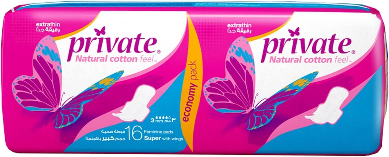 Napco Private Natural Cotton Feel Extra Thin Super Sanitary 16pcs