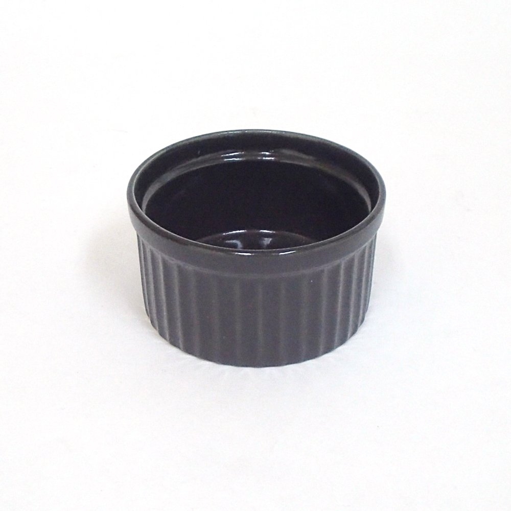 Amazon.co.jp: ココット皿 黒2.5インチスフレ 6.8cm 洋食器 業務