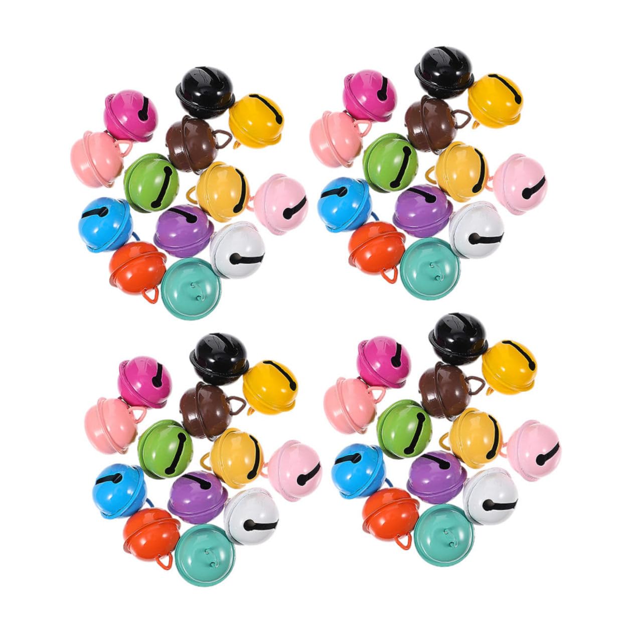 GALPADA 40Pcs Multi Function Puppy and Decorative Cat Bells Craft Accessory for DIY Projects Present Giving and Home Decoration Mixed Colors