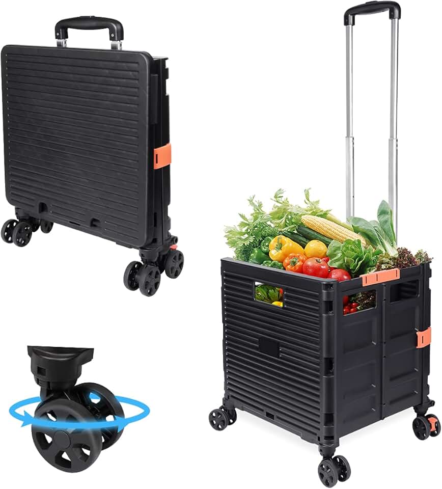 crate on wheels with handle