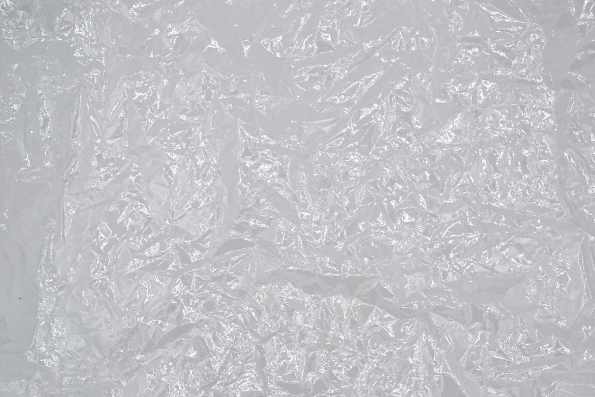celloexpress 10m - 1000cm x 67cm Clear Crinkle Material - Plastic Film - Adds Texture & Noise to Crafts, Sensory Aids and Fiddle Blankets