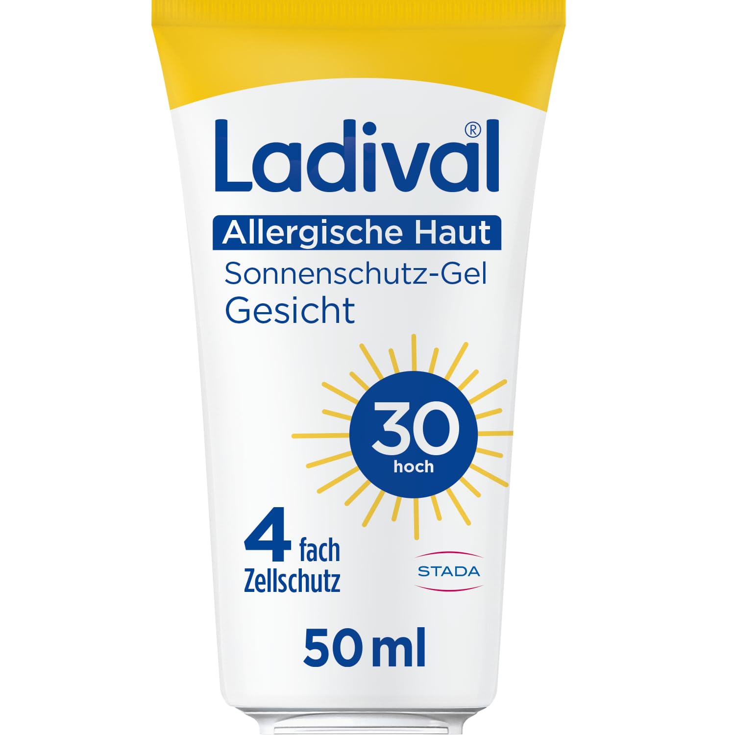 Ladival – Sonnenschutz Gel – Gesichts-SPF 30, speziell für allergische Haut und Mallorca-Akne, wasserfest, 50 ml