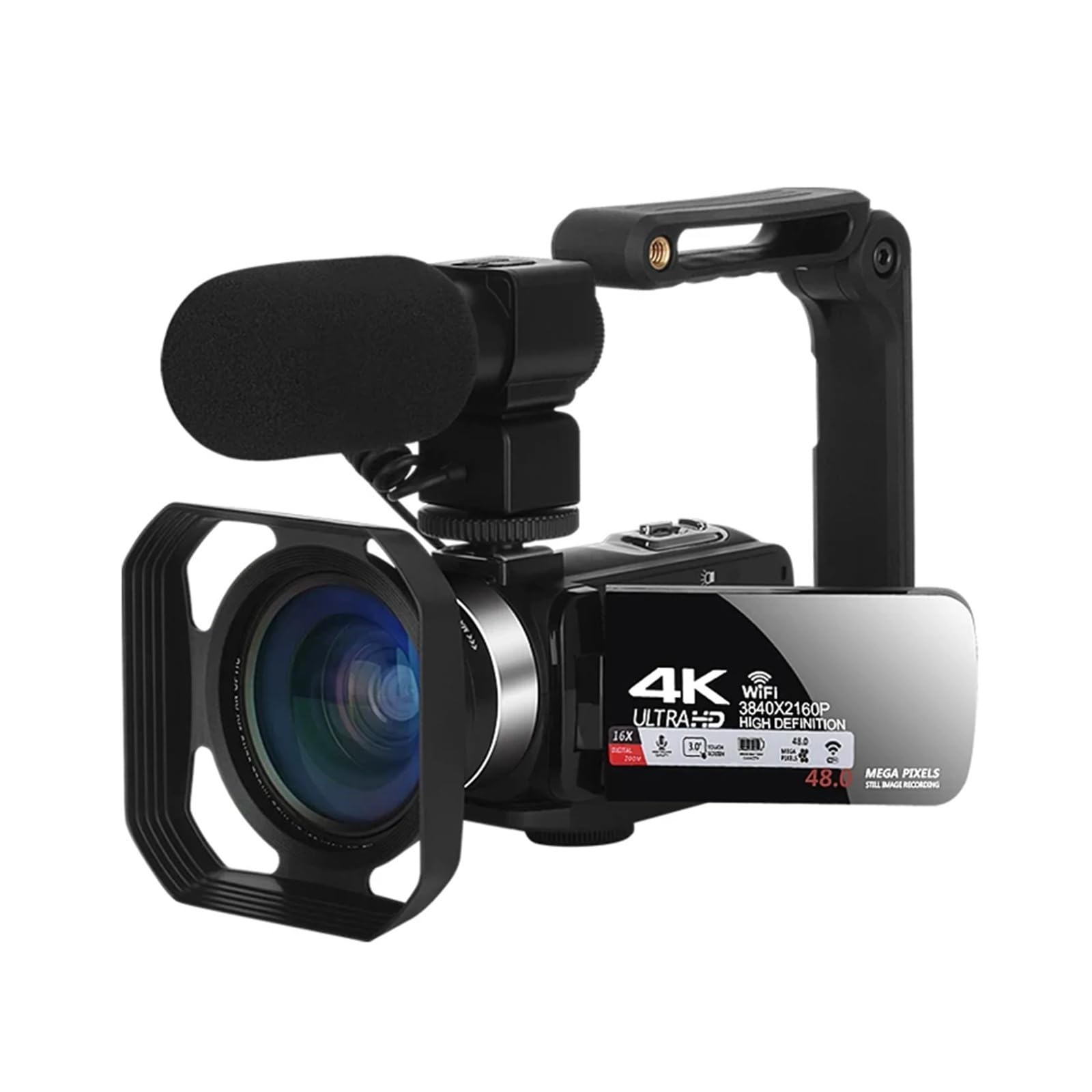 4k Digital Cameras Professional Camcorder for Vlog Video Camera WiFi 48MP 18X Zoom Webcam(Package 3)-picture-26