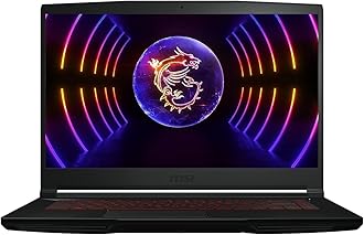 GF63 Thin 12VE 9S7-16R821-027, Gaming Laptop, Intel Core i7-12650H, 15.6 Inch, 512GB M.2 PCIe SSD, 16GB RAM, RTX 4050, GDDR6 6GB, Windows® 11, Eng/Arabic KB - Black